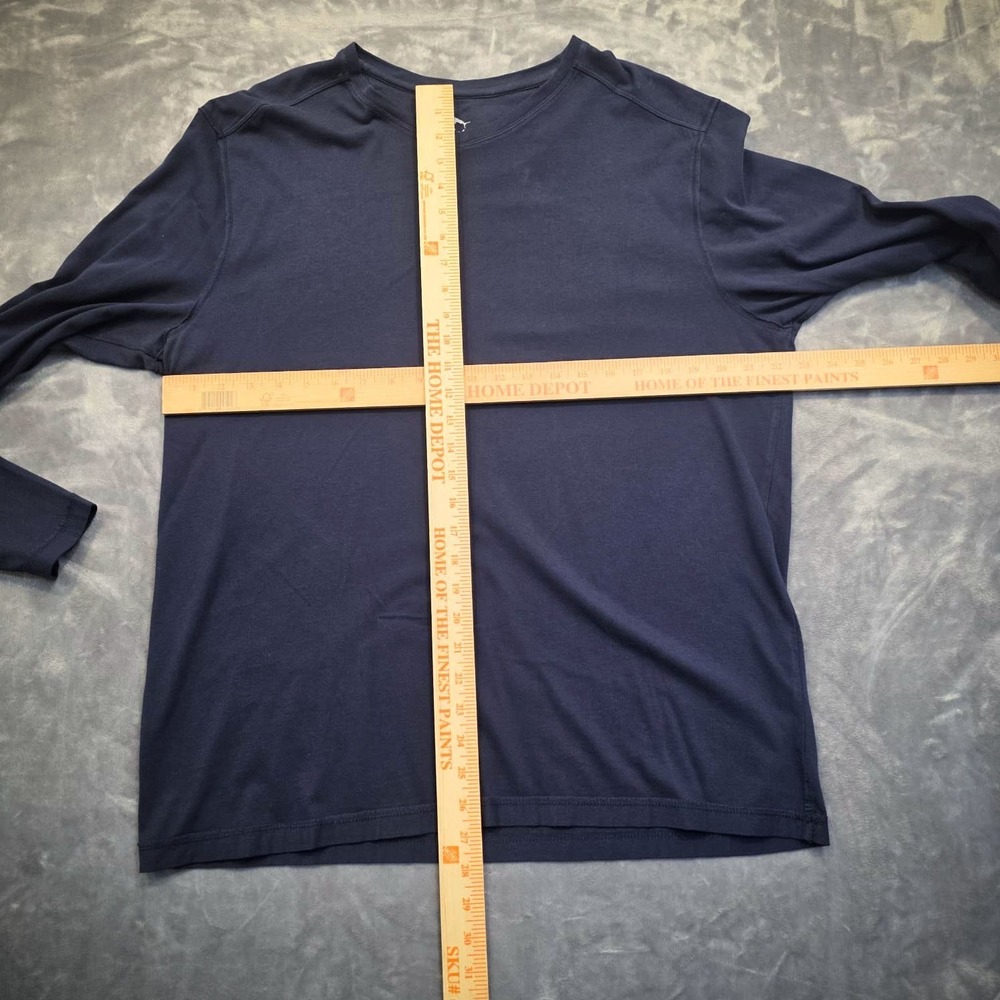 Tommy Bahama Men's Long Sleeve T-Shirt Size L Navy Dry Fit Workout - Picture 8 of 9